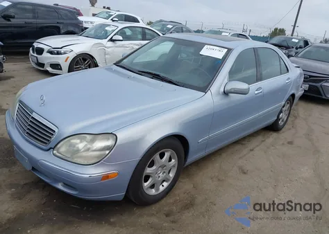 2000 Mercedes-Benz S 430 из США, поврежденный, VIN WDBNG70J2YA063852
